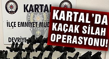 Kartal'da kaçak silah operasyonu!