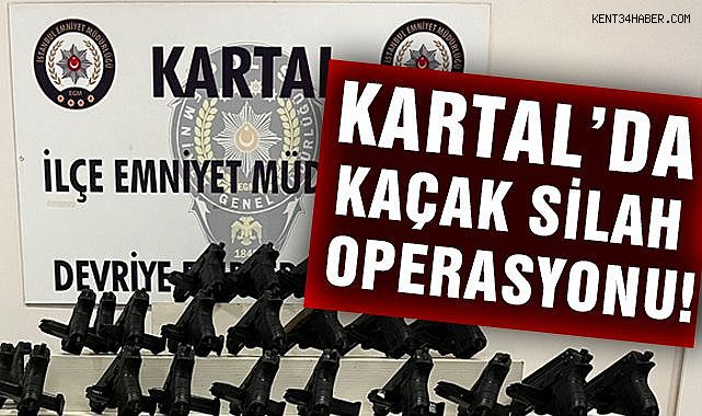 Kartal'da kaçak silah operasyonu!