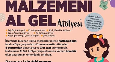 Kartal Belediyesi’nin ‘Malzemeni Al Gel’ Atölyesi Başlıyor