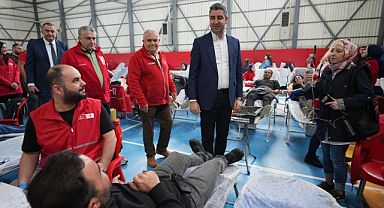 Başkan Gökhan Yüksel'den Kan Bağışına Destek