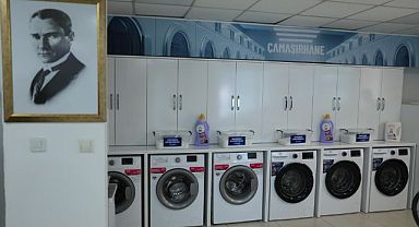 Ataşehir'de ücretsiz çamaşırhane açıldı