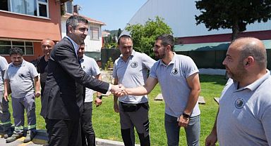 Başkan Gökhan Yüksel Kurban Bayramı Öncesi Belediye Personeliyle Bayramlaştı