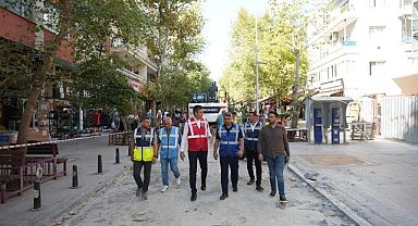 Başkan Yüksel, Tarihi Caddedeki Yenileme Çalışmalarını İnceledi