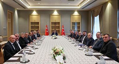 Cumhurbaşkanı Yardımcısı Cevdet Yılmaz, TÜRKYED Heyetini Kabul Etti