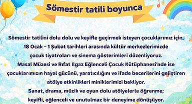 Yarıyıl Tatili Kartallı Çocuklar İçin Şenliğe Dönüşüyor